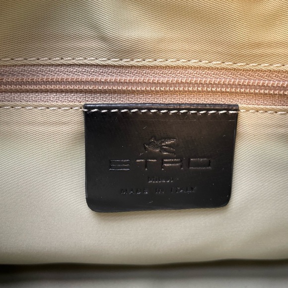 Vintage ETRO Paisley Zipped Shoulder Bag - Picture 8 of 10